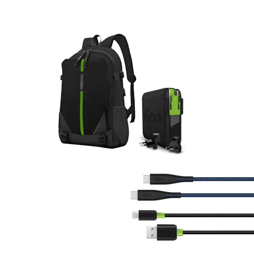 Goui Package (BackPack Mbala FLEX C-C cable C-A Cable) Offer  OG2320