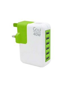 Goui - GO6 Wall Charger 6 port USB - White