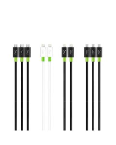Goui - (2xiPhone Black + 2xiPhone White + 3x Type C + 3x Micro ) Classic Cables Offer OG1311