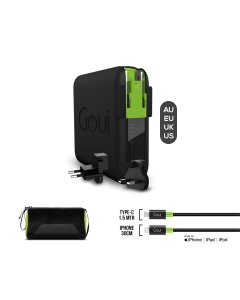 Goui - Mbala + (Iphone Spring 30cm + Type C-A) Classic Cables + Carry Bag - Offer OG1421