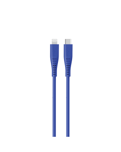 Goui - Silicon Lightning to Type C - 1.5Mts Blue Cable