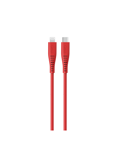 Goui - Silicon Lightning to Type C - 1.5Mts Red Cable