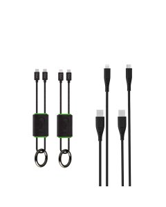 Goui - Lock ( Type C to C + Lightning to Type C ) Cables + Silicon ( iPhone + Type C ) Cables - Offer OG2013