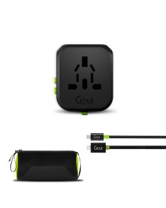 Goui - Uniq + ( Spring Metal Cable 30cm + Type C iPhone) Classic  + Carry Bag Offer OG1429-K
