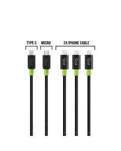 Goui - (3x iPhone + Type C + Micro ) Classic Cables - Offer OG1668