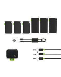 Goui - 3x Brave 20 + 3x Brave 10 + Classic Cables  ( iPhone + Type C + Micro ) + Lock Lightning to Type-C Cable + Bag - Offer OG1670