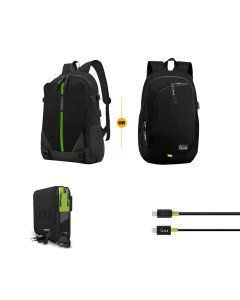Goui - BackPack + Mbala + Classic (iPhone + Type C) Cables - Offer OG1865