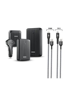 Zendure PD Package (A5 - A3 - 4 Port wall - 3 Port Car charer ) + SuperCord ( iPhone + Type C ) Cables - Offer OZ330 