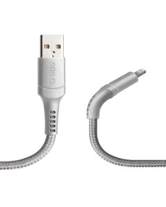 SBS - 8Pin UNBREAKABLE  USB cable 1mtr Gery