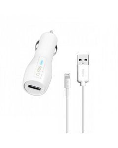 SBS - Car Charger + Lightning Cable