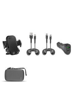 SBS - Charger Kit ( Car Holder + Car Charger + USB C-C Cable + 8Pin Cable + Travel Organizer ) Offer OS215