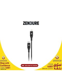 Zendure-  SuperCord Pro USB-C to Lightning Cable - Black