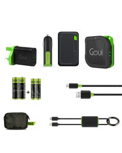 Offer Goui (Singi) Package-(Power Bank 10,000mAh+Wall charger+Car charger+Cable (Lock Lightning Type-C+Classic Type C-A)+(Buyuni 5200mAh Power bank & Bluetooth Speaker & Wall Charger+Rechargeable Battery( AA+AAA )- OG2322
