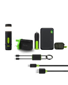 Offer Goui (Singi Package-(Power Bank 10,000mAh+Wall charger+Car charger+Cable(Lock Lightning Type-C+Classic Type C-A)+Camp(Multi-light mode & Speaker & Power Bank& 4400mAh.)- OG2352
