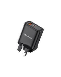 AWEI - 22.5W UK Wall Charger - Black