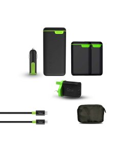 Goui Offer (Kigo) Package - ( Power Bank 10,000mAh + Wall Charger 20W + Car Charger +Classic Cable (Type C-A +Micro ) +Soft Bag) - ( Power Bank 20,000mAh +Power Bank 10,000mAh) - OG1910