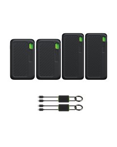 Goui Offer (Sing) Package ( 2x Power Bank 20000mAh + 2x Power Bank 10000mAh ) + 2x Lock Type-C-C Cables - OG2252