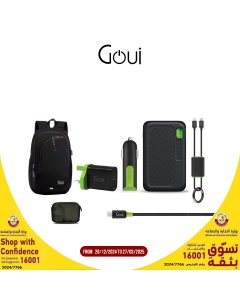 Offer Goui (Singi) Package-(Power Bank 10,000mAh+Wall charger+Car charger+Cable (Lock Lightning Type-C+Classic Type C-A) + (BackPack Curve 20 Litters )- OG2326
