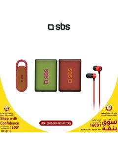 اس بي اس - مكبر صوت + سماعة ستيديو ميكس + 2× بطارية ٤٠٠٠ ملي أمبير - عرض OS231