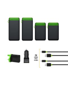 Goui Offer (Pwani) - ( 2×Power Bank 20,000mAh + 2×Power Bank 10,000mAh + 2× C-A Cable + Wall Charger + Car Charger) - OG2461