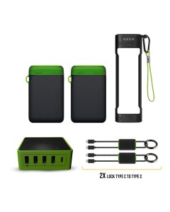 Goui Offer (Pwani)(2x Power Bank 10,000mAh + Torch 20,000mAh Power Bank with Light + Kimba Lite + Cable Lock C to C) - OG2370