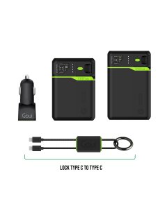 Goui Offer (SIGO) - ( Power Bank 20,000mAh + Power Bank 10,000mAh + Car Charger + Cable Lock C-C ) - OG2476