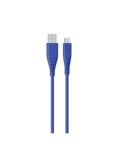 Goui - Silicon USB to Type C - 1.5Mts Blue Cable