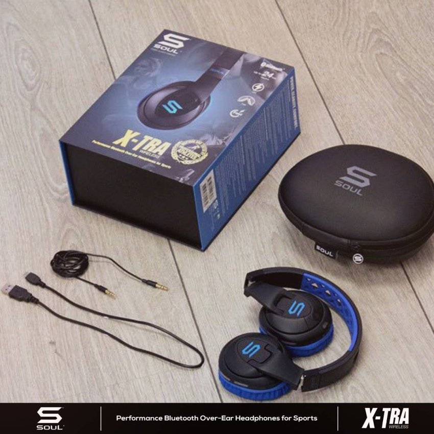 X-TRA  Bluetooth　ヘッドフォン X-TRA Bluetooth Headphones-Blue